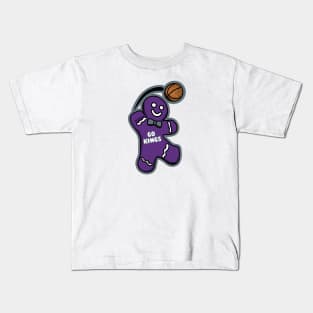 Sacramento Kings Gingerbread Man Kids T-Shirt